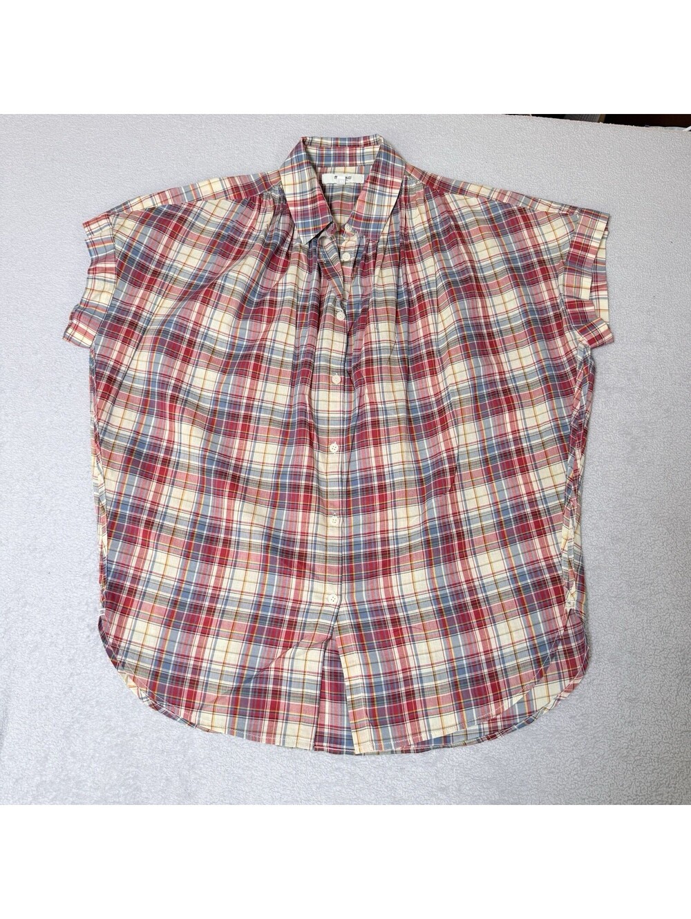 Madewell Plaid Central collared‎ button down Shirt Bergen Size XS